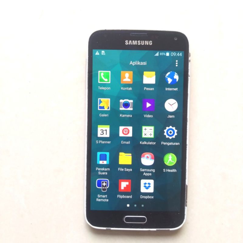 Samsung Galaxy S   5 Black Layar Amoled NFC FingerPrint Ex