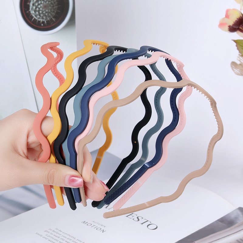 Bando Anti Slip Warna Solid Gaya Korea Untuk Wanita