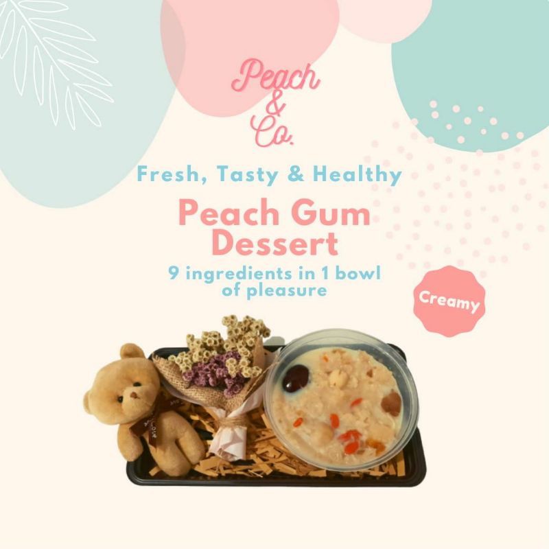 

peach gum dessert matang creamy 9 bahan - Bandung