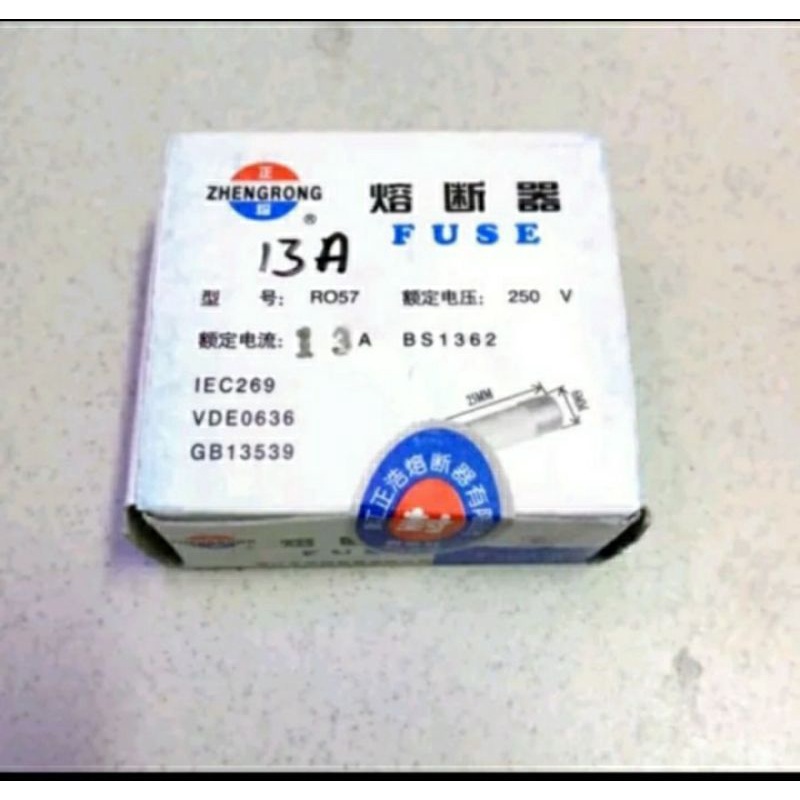 FUSE AC Keramik / Ceramik 6x25mm 10A 13A 15A 16A 20A 25A 1dus isi 100pcs