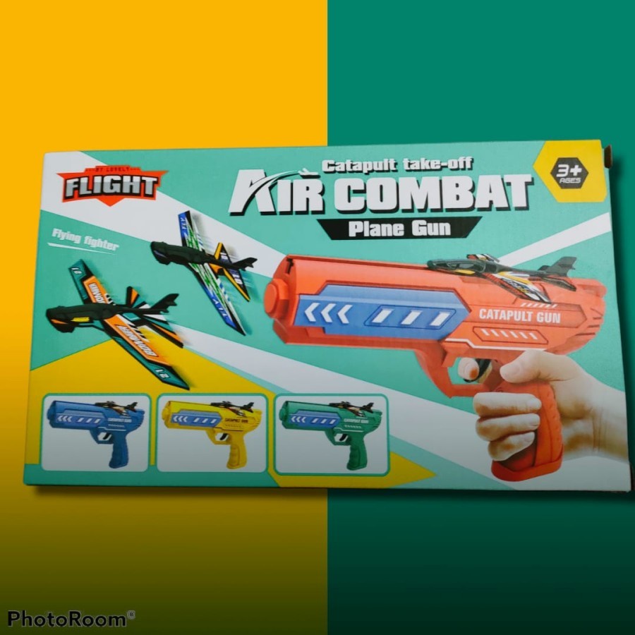 Mainan Tembakan Pistol Ketapel Pesawat Terbang Airplane Launcher Toys