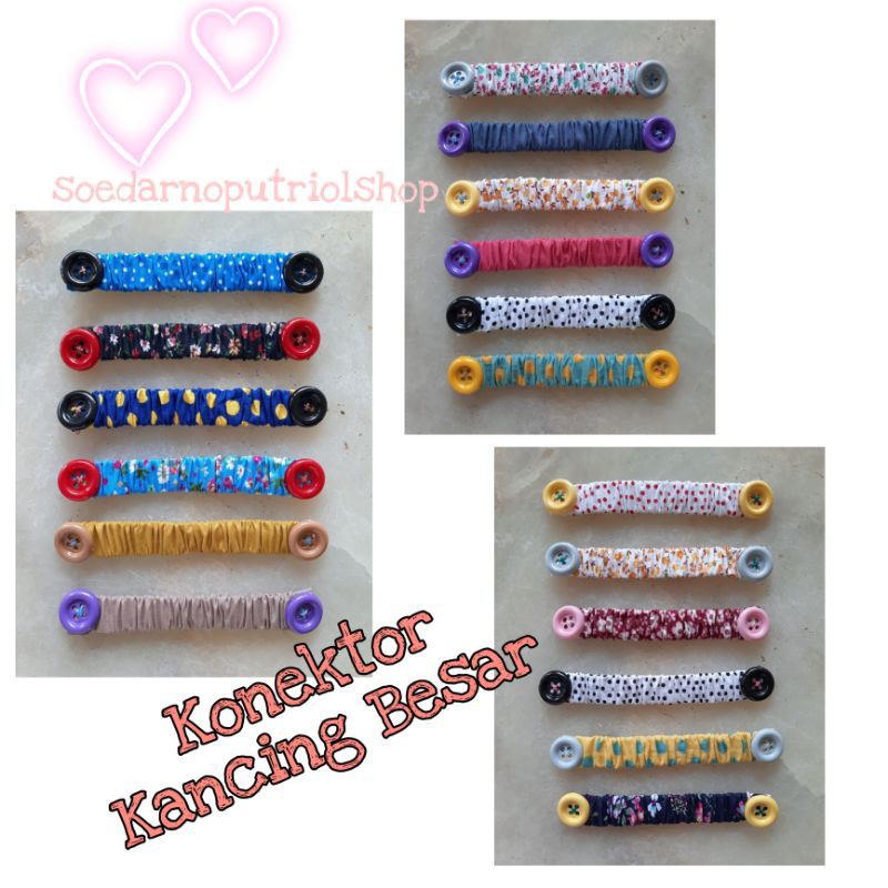konektor masker perekat KANCING dikirim RANDOM penyambung masker/penggait masker