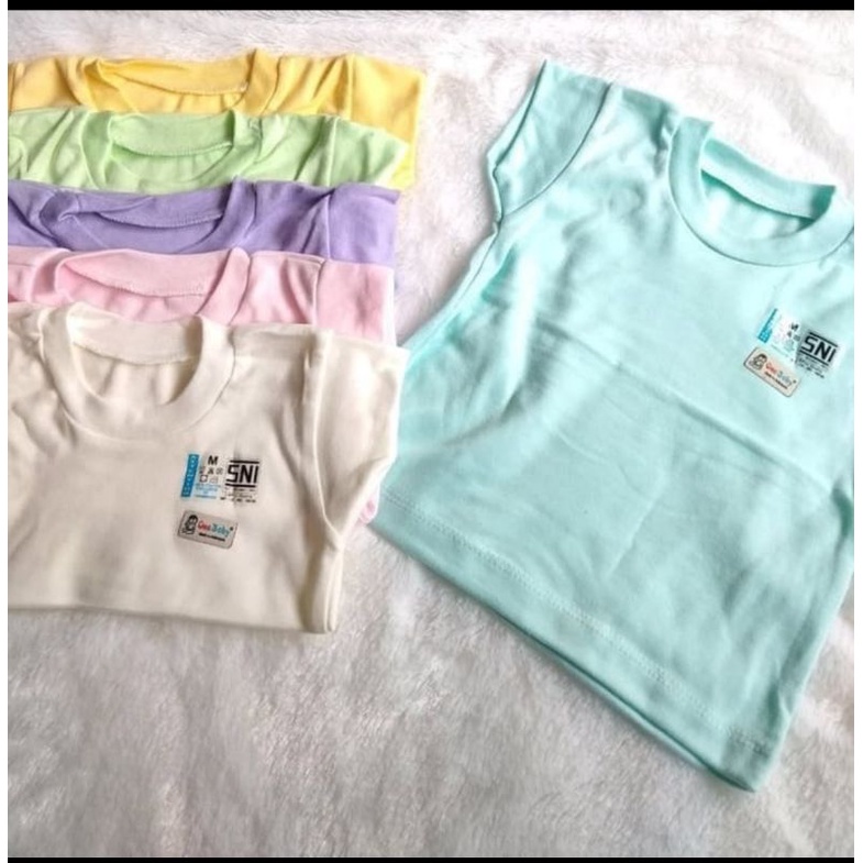 Baju Bayi kaos Oblong SNI size S ,M,L,XL (3pcs)