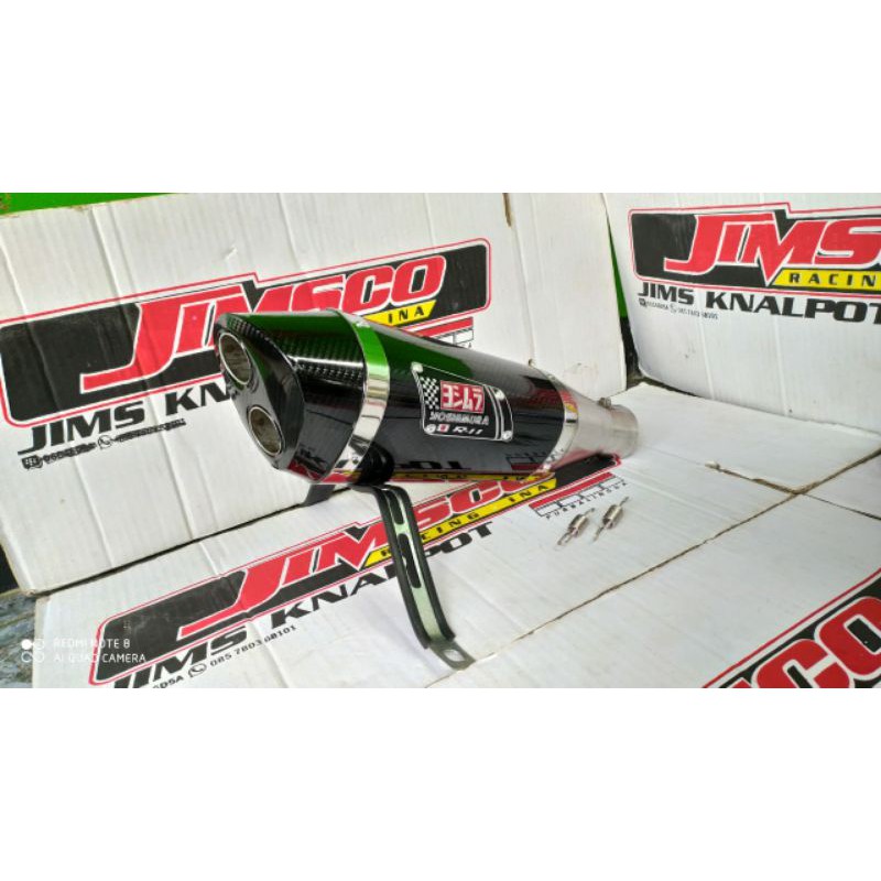 KNALPOT YOSHIMURA R11 Slencer only inlet 50/ 51 mm lengkap per dan klem breket.