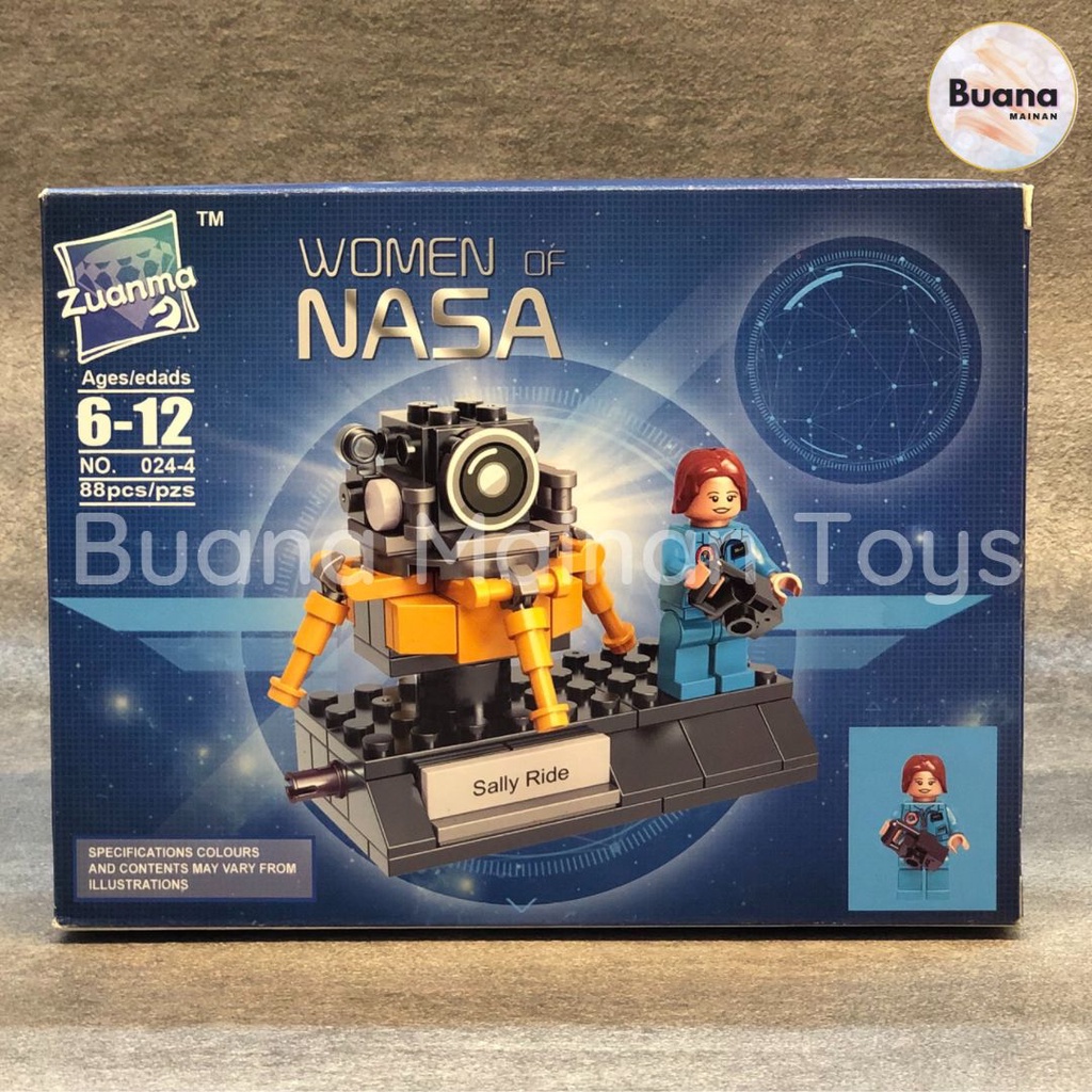 BRICKS FIGURE ZUANMA WOMEN OF NASA SPACE RESEARCH 024 MAINAN EDUKASI ANAK COWO CEWE BRICK JELAJAH ANGKASA