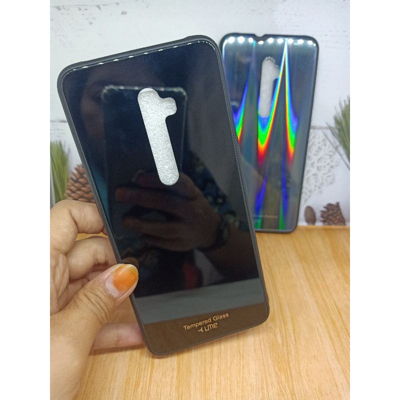 softcase ume black glass oppo reno 2