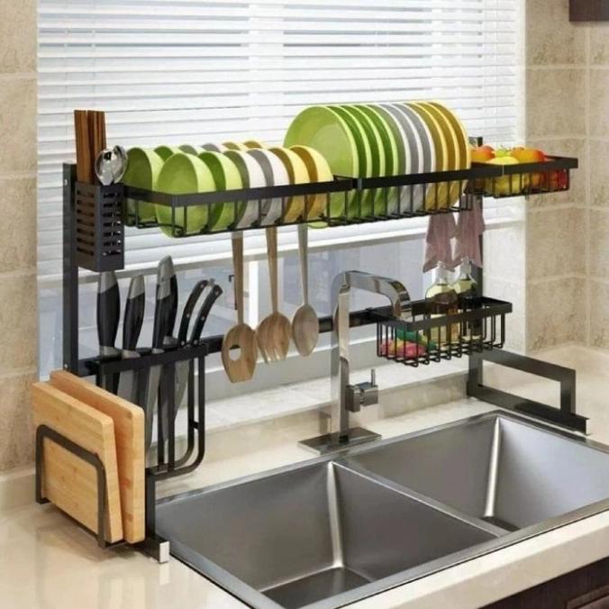 Cod Rak Piring Peniris Atas Wastafel Cuci Piring 85Cm Minimalis Mimifebrianti12