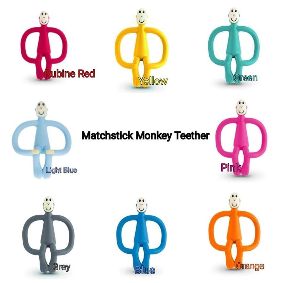 Matchstick Monkey Teether + Silicone Toothbrush