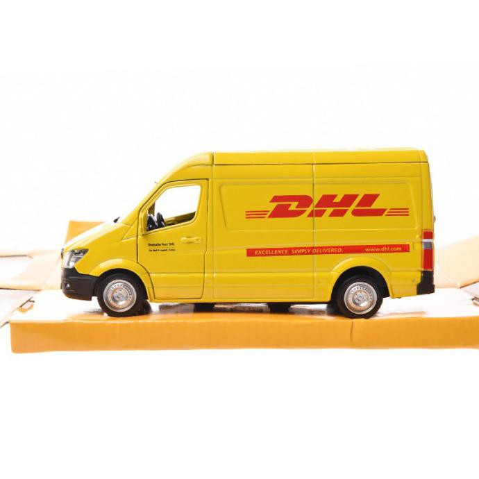 HOT PROMO RMZ City Diecast Van DHL Cargo 5 Inch Freewheel 5705048