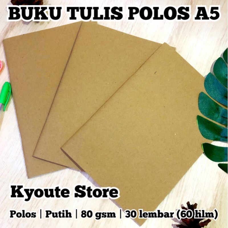 

Buku Polos Putih Ukuran A5 Kyoute Simple Universal Classic Book Menulis Menggambar Catatan Sekolah Kerja