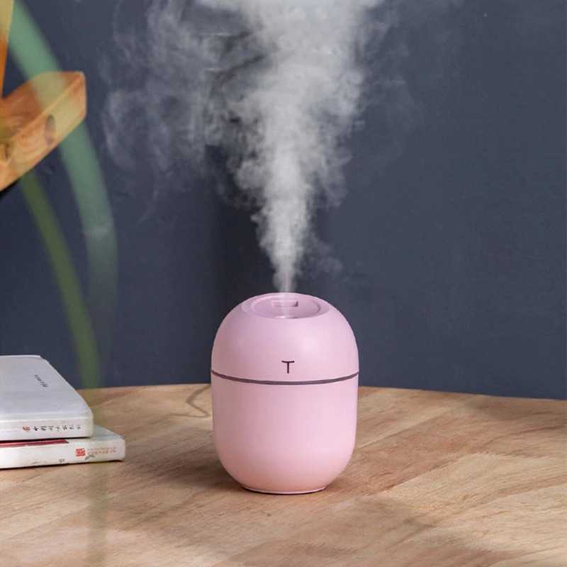 (BISA COD) RVOSTR  Mini Air Humidifier Aromatherapy Diffuser LED 220ml - JS01