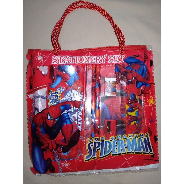 

set alat tulis spiderman,princess & Sofia