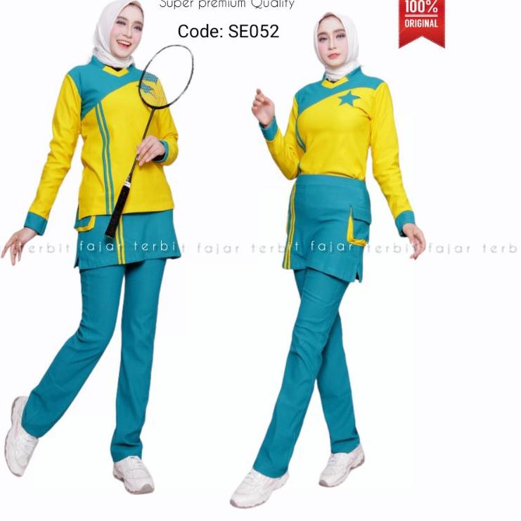 setelan baju olahraga senam aerobic   baju olahraga muslim stetelan olahraga wanita dewasa celana rok dewasa celana olahraga panjang kantong Flash Sale