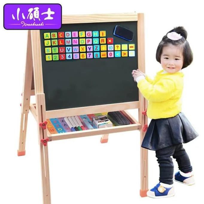 

Mainan Edukasi Anak Papan Tulis MAGNETIC DOUBLE SIDE DRAWING BOARD - H