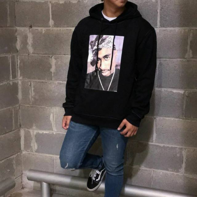 Hoodie Jaket 2PAC Shakur x Forever 21 Pullover Original