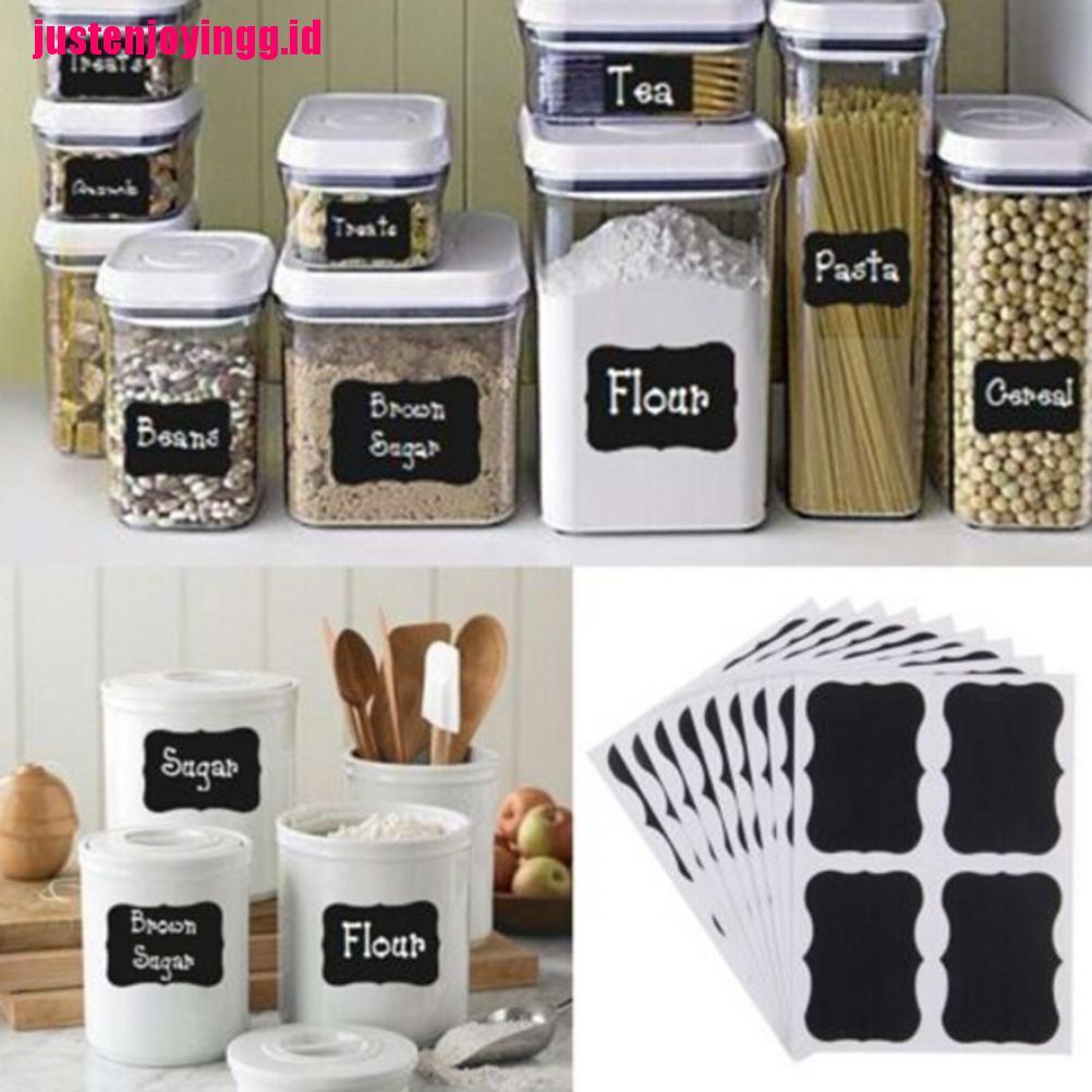 Justenjoyingg.id - justenjoyingg.id36pcs Stiker Decal Desain Chalkboard Untuk Dapur