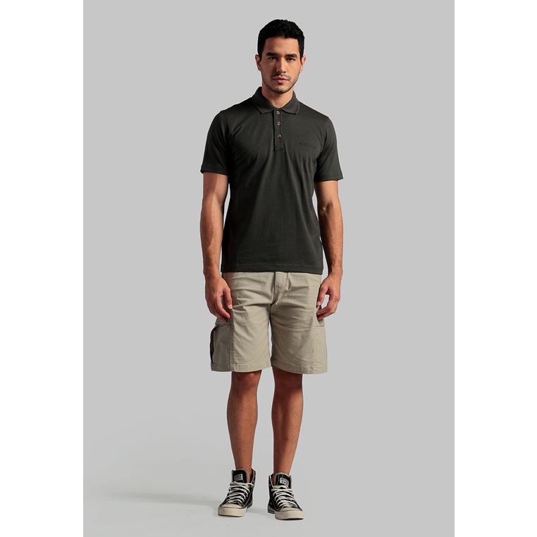 Kaos MGEE Original Polo Shirt Lengan Pendek Raider 007 Dark Grey