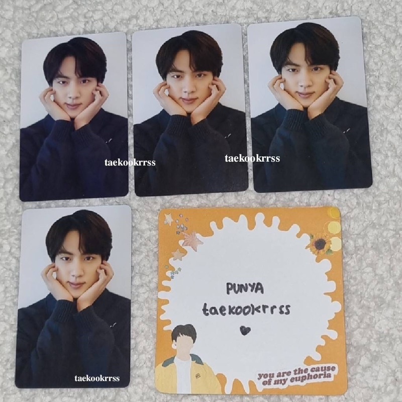 BTS Dicon 101 Sharing Photocard Kim Seokjin (Jin Flower) (Jin Dicon PC) (Jin Flower Pose)