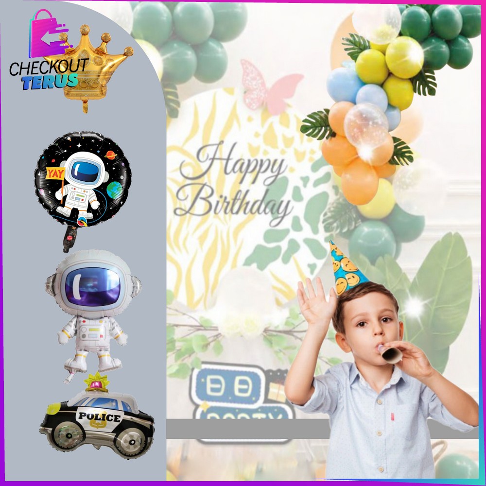 CT C396 Balon Ulang Tahun Anak Perlengkapan Pesta Ulang Tahun Anak Dekorasi Ulang Tahun Paket Dekorasi Hiasan Balon Ulang Tahun