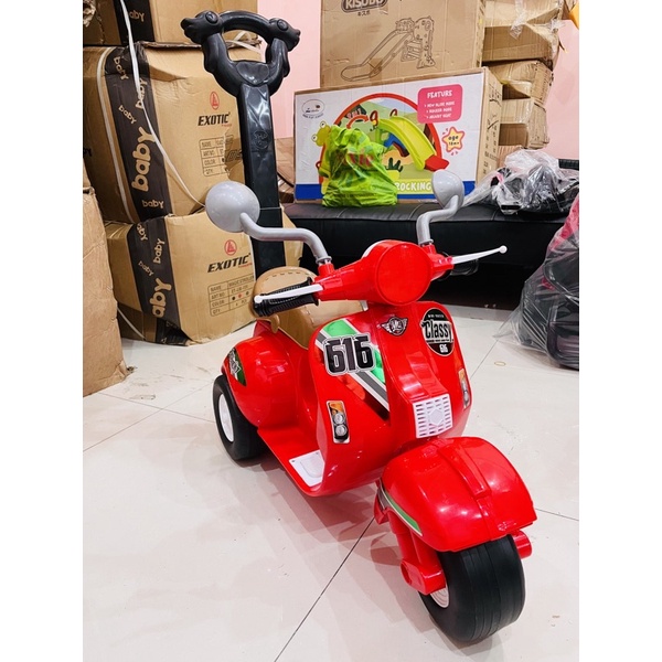 SHP MV616 vespa dorong anak - scoter anak - vespa classic model duduk