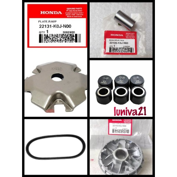 Paket Face Comp Van Belt Cvt Genio Beat LED Scoopy 2021 Original