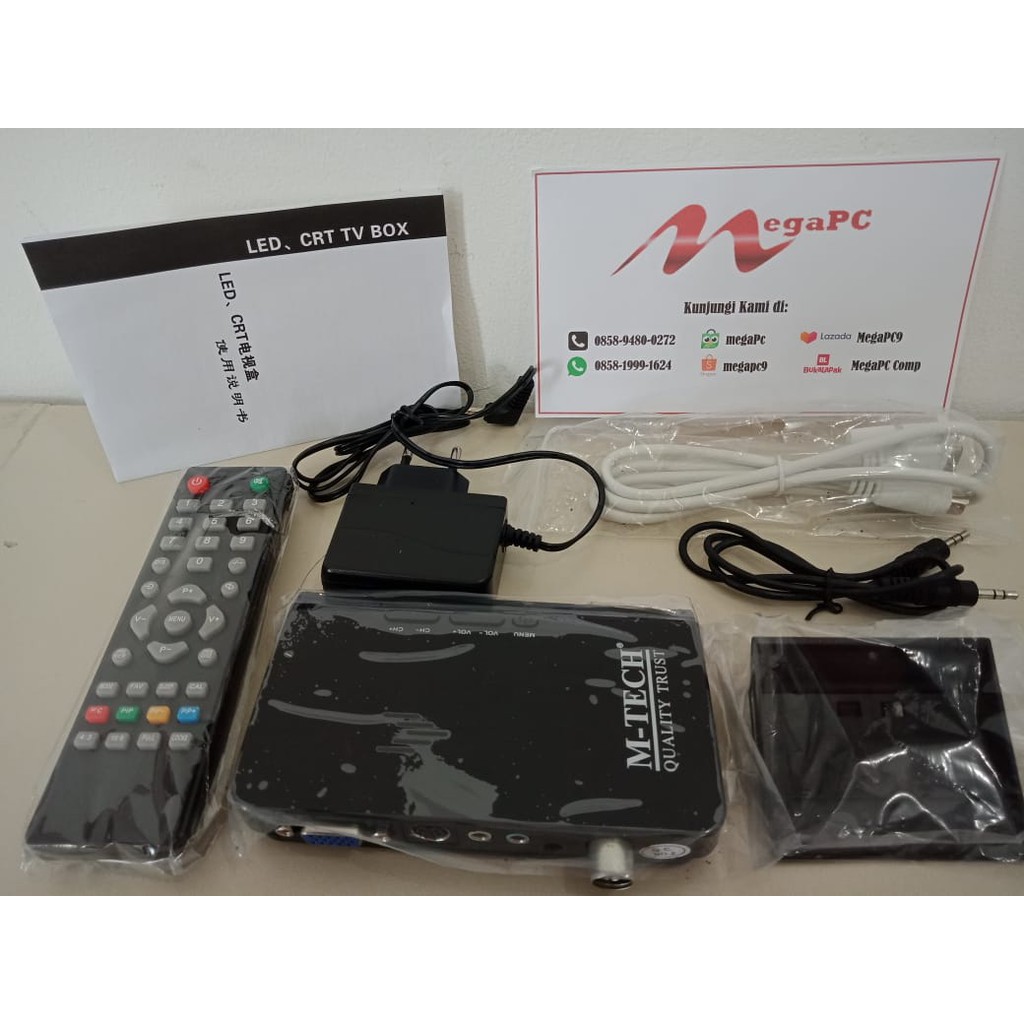 TV TUNER EXTERNAL BOX RECIEVER FOR CRT AND LCD M-TECH