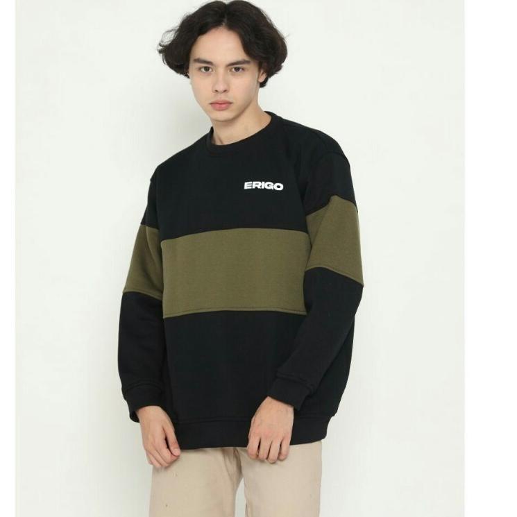 SALEE.. sweater pria wanita erigo strip 3d combinasi size jumbo xxxl xxxxl xxxxxl