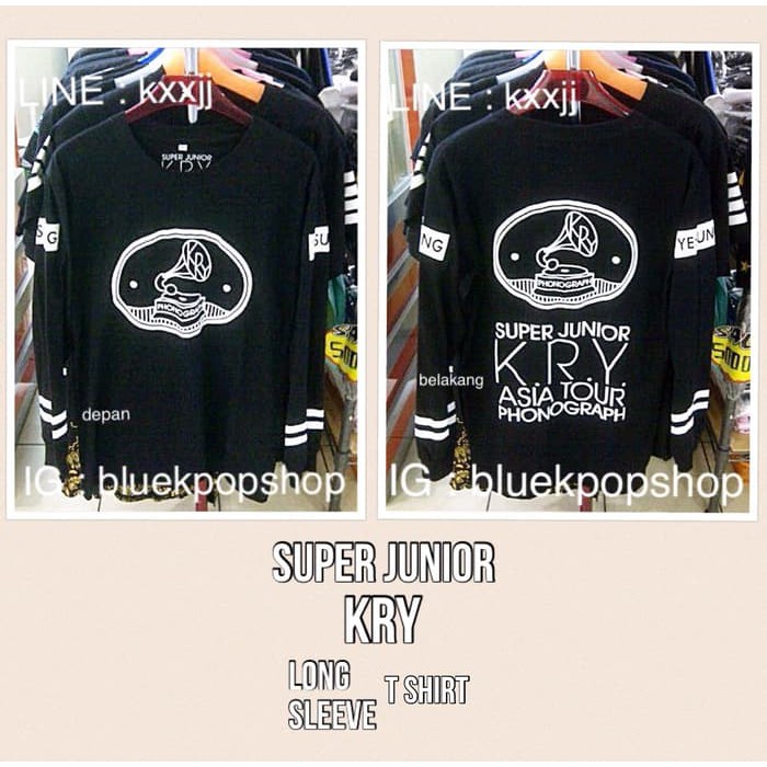 Kaos Tshirt Lengan Panjang Kpop Super Junior KRY YESUNG