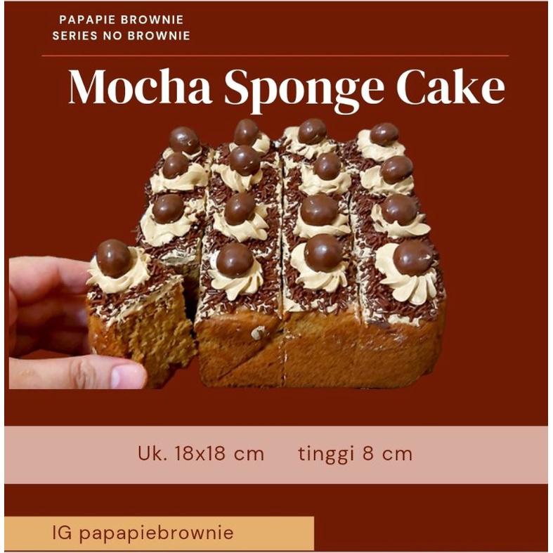 

Mocha Sponge Cake / Bolu Jadul Mocha Uk 18x18