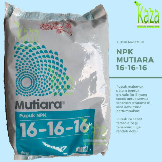 NPK Meroke Mutiara 16 16 16 Per Kilogram Pupuk Majemuk NPK Meroke Mutiara 16 16 16 Per Kilogram Pupuk Majemuk