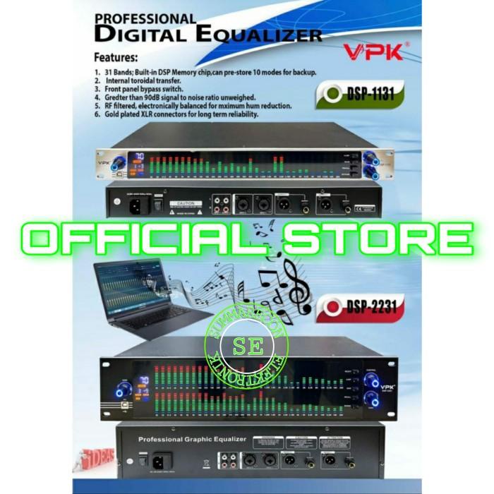 Equalizer Digital Original Vpk Dsp 1131 Vpk Dsp 2231 Equalizer Karaoke Terbaru