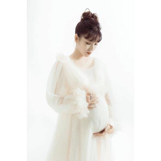 NEW Ready-to-wear 03 Maternity Gown for Photoshoot Dress Gaun Baju Bumil Ibu Hamil