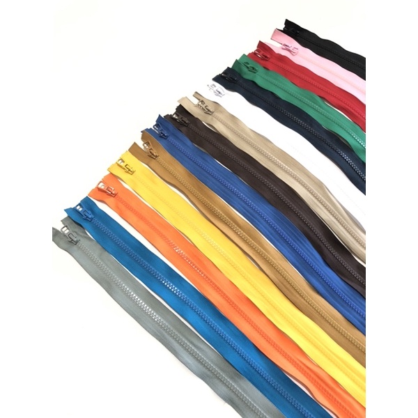 Resleting jaket plastik YEE 50cm, 55cm, 60cm