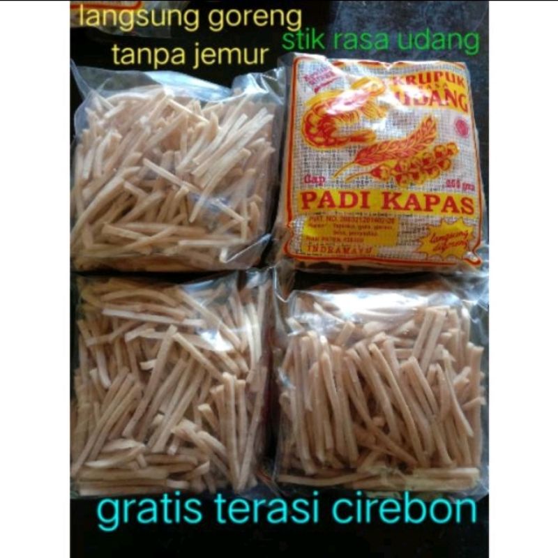 

krupuk udang stik padi kapas 1 ball isi 20 bungkus