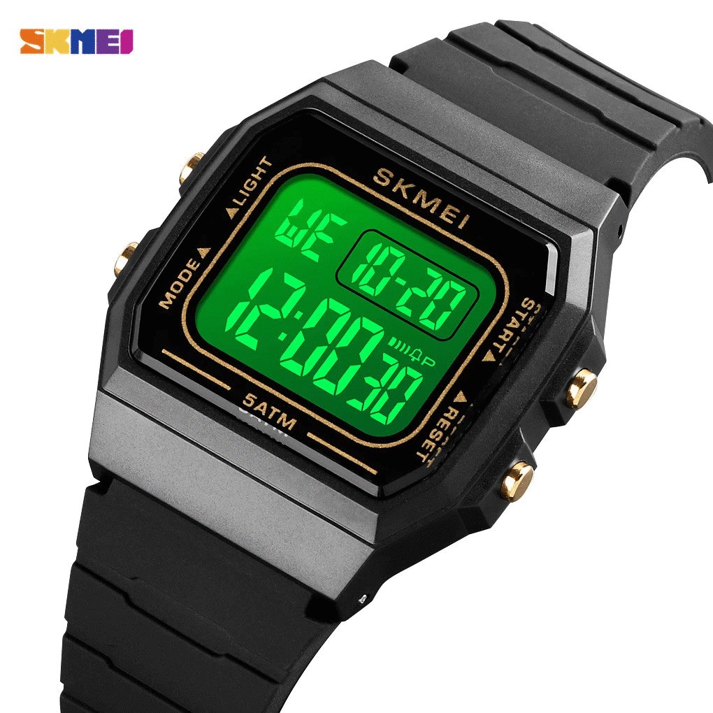 Jam Tangan Pria &amp; Wanita SKMEI 1683 LED Digital Original