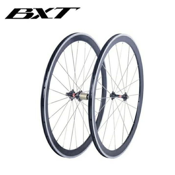 WHEELSET BXT ALUMUNIUM 700C ROADBIKE NOT CARBON SUPERTEAM FULCRUM MAVIC COSMIC TERMURAH TERLARIS