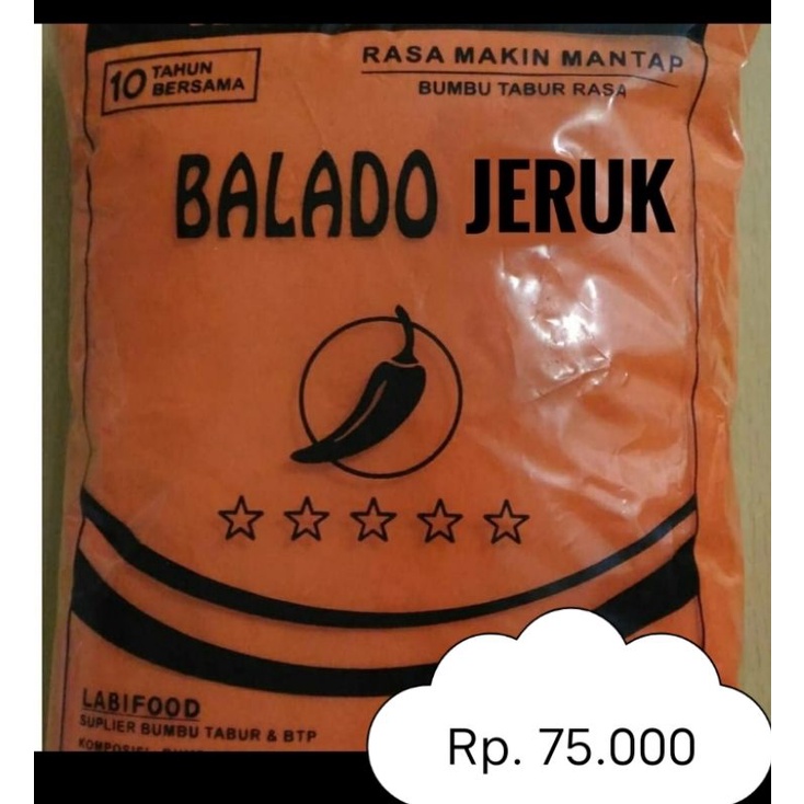 

bumbu tabur rasa balado jeruk 1 kg