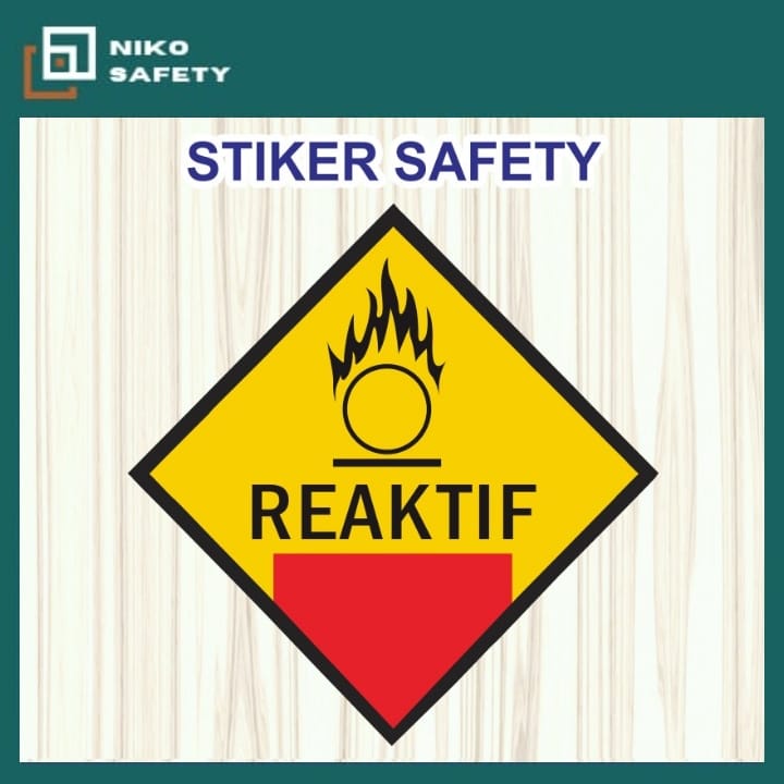 

Sticker Safety Sign / Sticker Reaktif / Sticker Awas Reaktif Label B3 / Sticker Custom Nico Safety