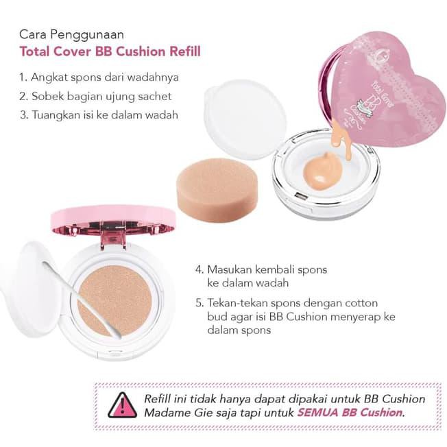 sffv madame gie total cover bb cushion refill - refill lima 8w4w