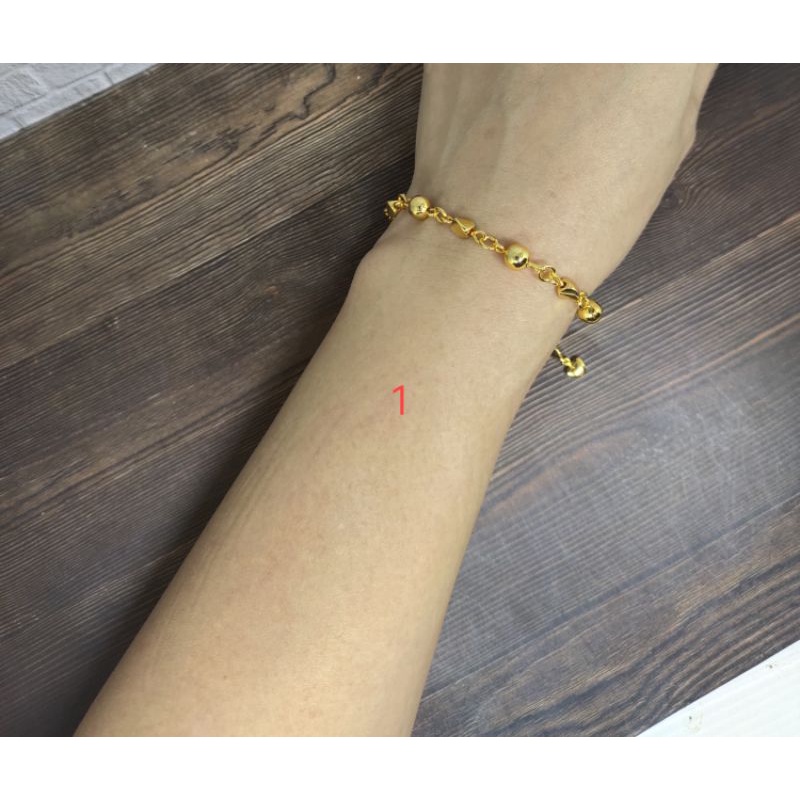 Fifi Fashion Gelang Tangan bola Kombinasi model perhiasan lapis gold 18K G19 28#