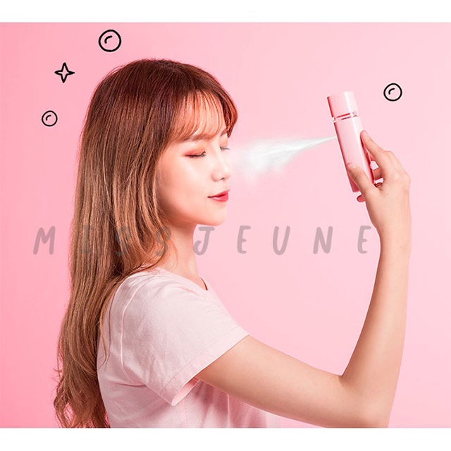 ✅Nano Spray Perawatan Wajah Mini Portable USB Mist Sprayer Pelembab Wajah /Power Bank