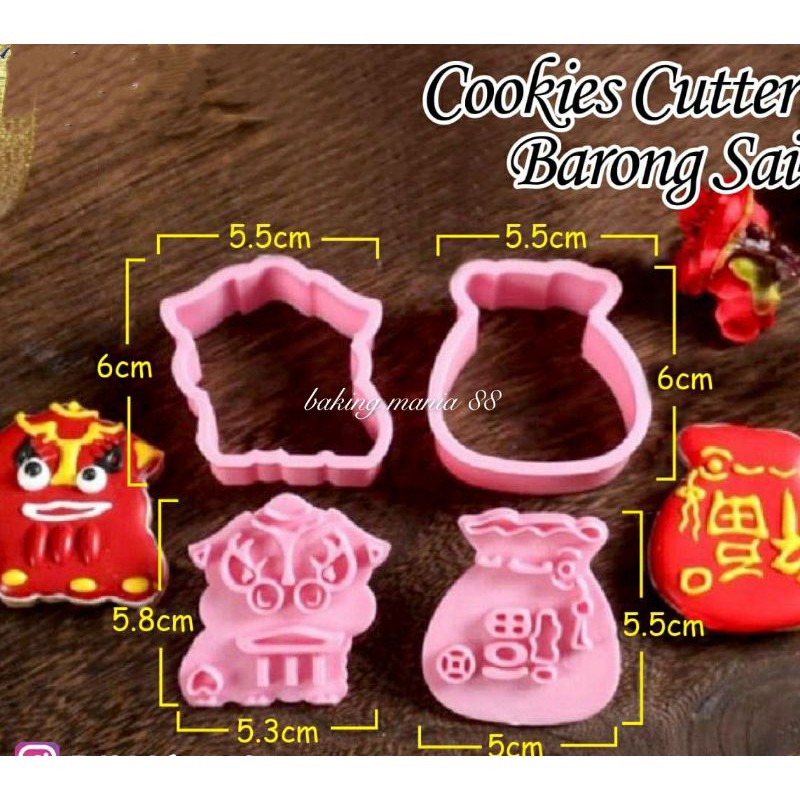 

cookies cutter Barong Sai