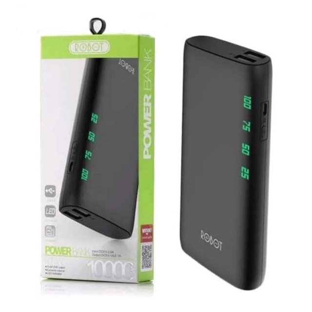 Robot RT 130 Powerbank Robot 10000mah Dual Usb output