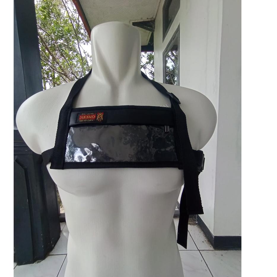 NEW--Holder HP Motor untuk Video Vlog HP - Chest Strap HP - Phone Holder Motor - Chest Strap - Body 