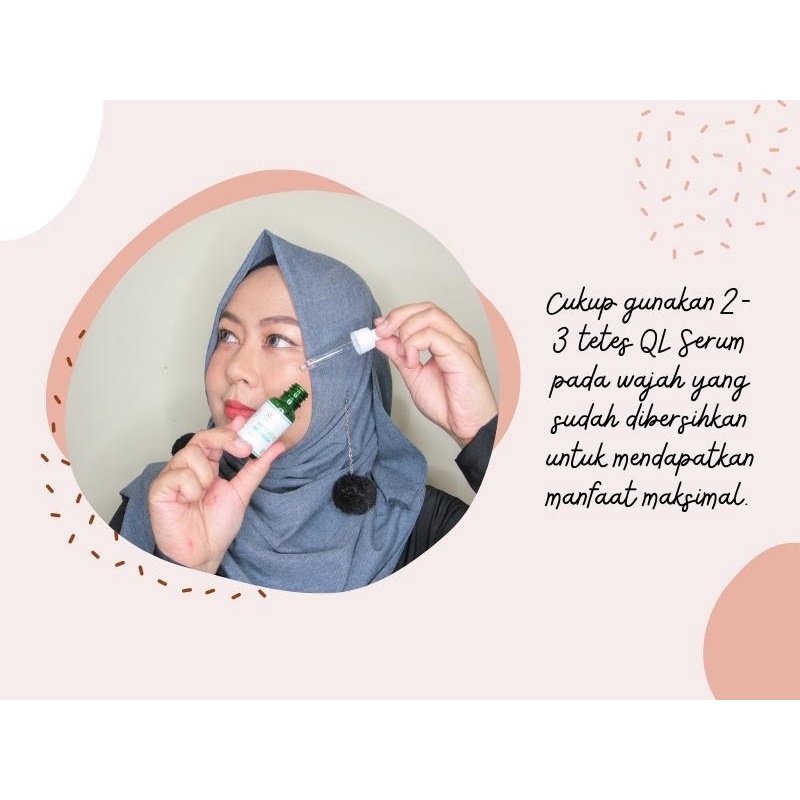 QL Cosmetic Serum Brigthening, Anti Acne, Vitamin C Membantu Mencerahkan &amp; Menyamarkan Bekas Jerawat 20ml