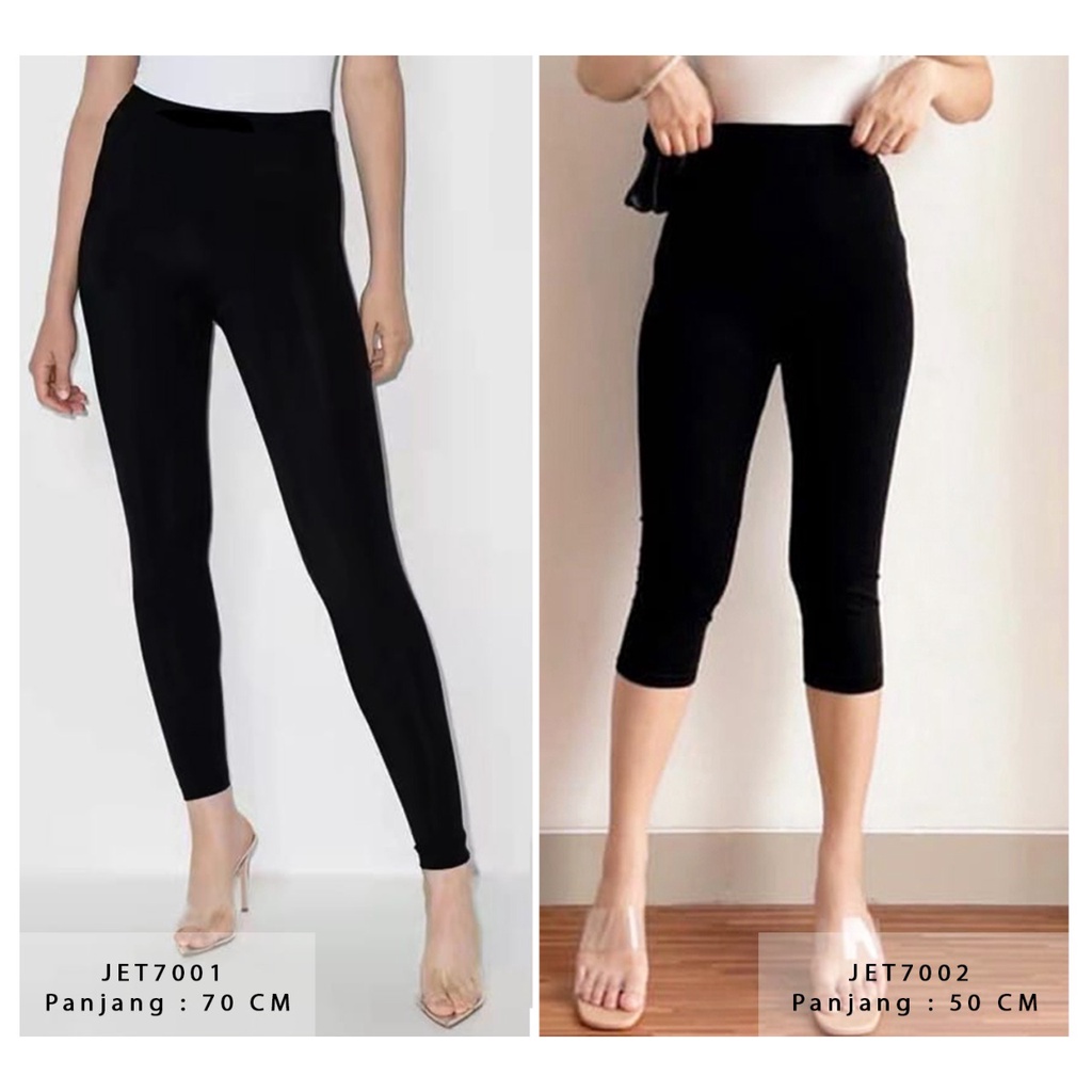 (COD) OH Legging Basic Tebal Import Premium Bigsize Jumbo Elastis Highwaist #JET7001 / #JET7002 🟠