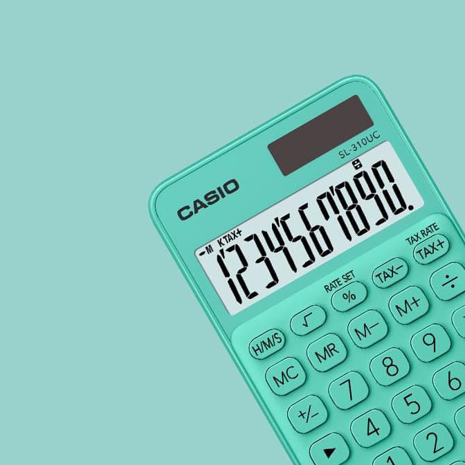 

ITERMURAHl CASIO Colorful Calculator SL-310UC-Green ICLQl
