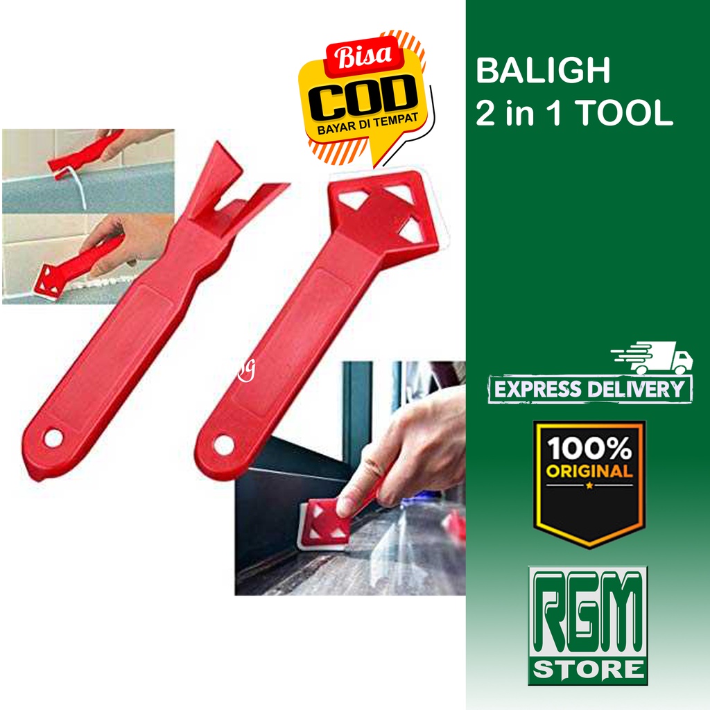 Balight 2 in 1 Alat Pembersih Perapi Lem Silikon Sealant Tool Scraper murah