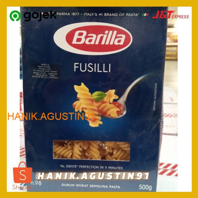 

MAKARONI BARILLA FUSILLI 500GR