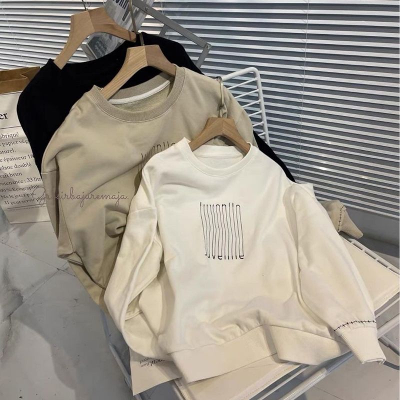 LARAYA SWEATER - SWEATER OVERSIZE - SWEATER WANITA - SWEATER KOREA - SWEATER FLECEE - SWEATER JUMBO